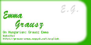 emma grausz business card